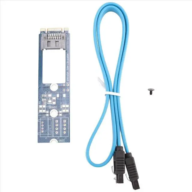 Alt view image 3 of 6 - M2 Adapter Convert Card B-M KEY M.2 NGFF SSD to 7Pin Adapter Board Card Support 2242 2260 2280 Main Board