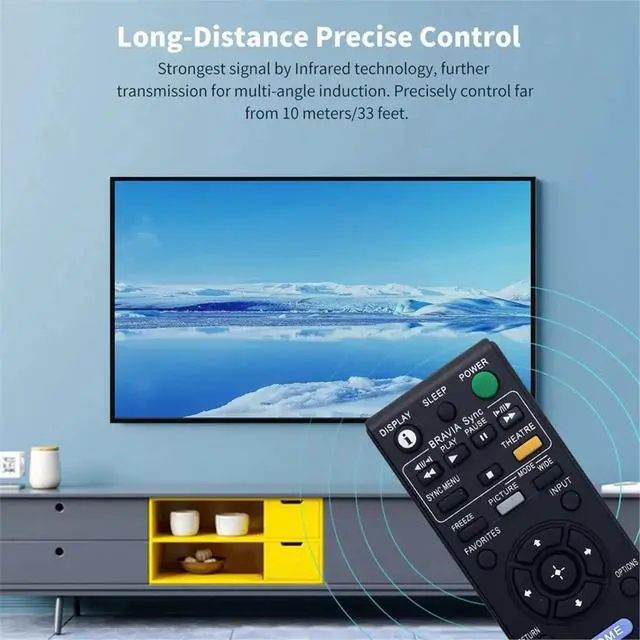 Alt view image 2 of 3 - Replace RM-YD014 Remote Control for TV -32XBR4 -40D3000 -40V3000