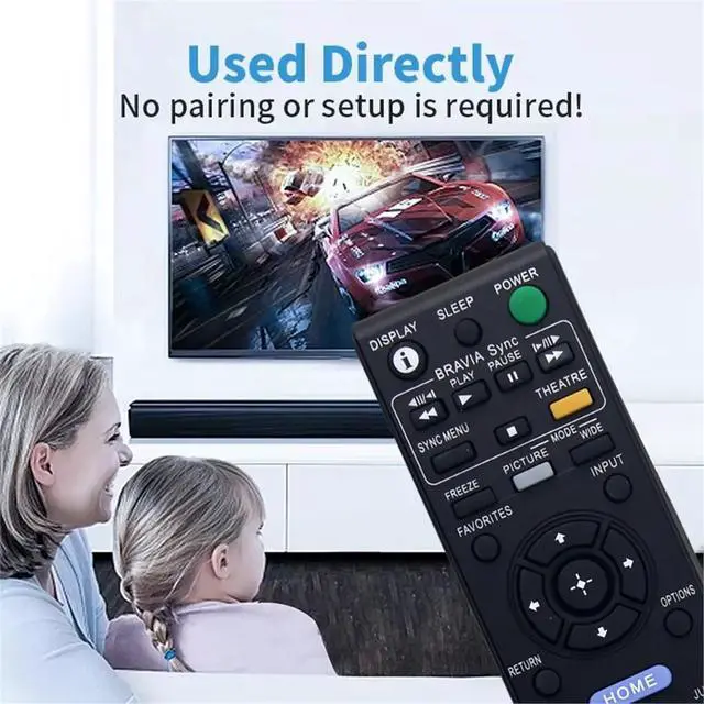 Alt view image 3 of 3 - Replace RM-YD014 Remote Control for TV -32XBR4 -40D3000 -40V3000