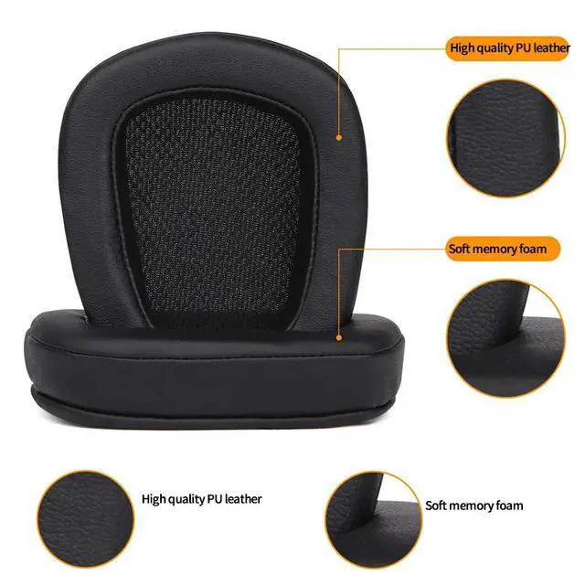 Alt view image 3 of 3 - Ear Pads+Headband For G633 G933 Headphones Replacement Foam Earmuffs Ear Cushion Accessories