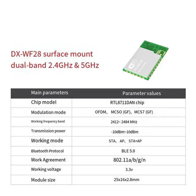 Alt view image 2 of 3 - Wi-Fi Module ESP8266/ No-Code IoT Remote Control 2412-2484 MHz OFDM MCSO GF MCS7 GF Serial Port