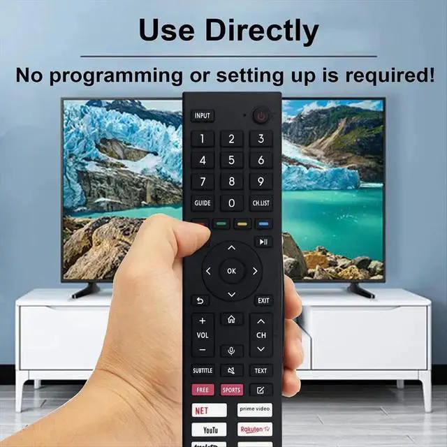 Alt view image 2 of 3 - Replace ERF3H80H Remote Control for Smart LED TV 43A7GQ 50A7GQ 55A7GQ 65A7GQ