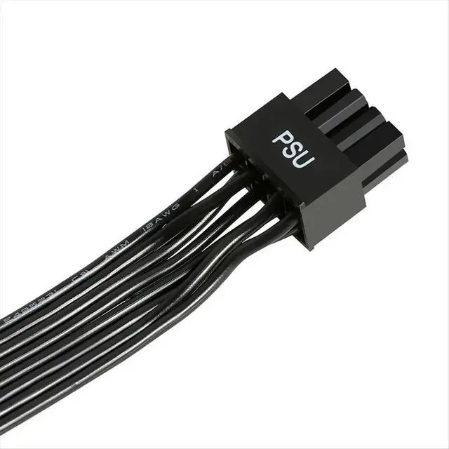 Alt view image 3 of 6 - PSU 8 Pin to Dual 6+2 Pin PCI-E Power Cable for , Male to Male GPU Cable for Modular Power Supply