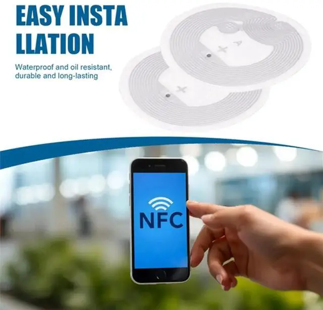 Main image of 60 Pcs NFC Ntag213 Nfc Label Sticker 13.56MHz ISO14443A 213 Sticker Universal Lable for ALL NFC Enabled Phone