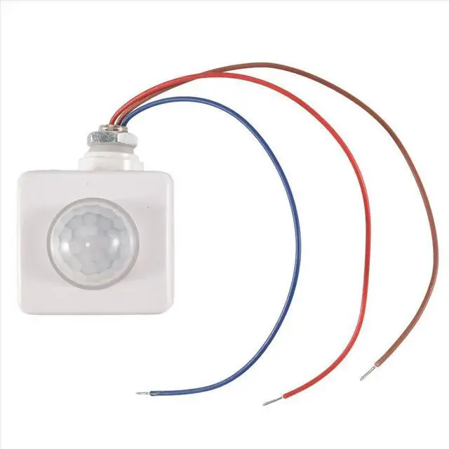 Alt view image 2 of 6 - Automatic PIR 85-265V Security PIR Infrared Motion Sensor Detector Wall LED Light Outdoor 160 Degrees 10M Whit