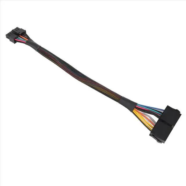 Alt view image 2 of 6 - 24 Pin to 14 Pin ATX PSU Main Power Adapter Braided Sleeved Cable for for PC and Servers 12-Inch(30cm)