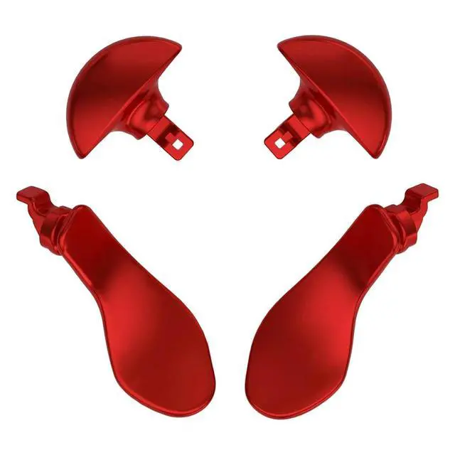Alt view image 3 of 6 - For Edge Controller, Metallic Replacement Interchangeable 4PCS Metal Back Buttons for Edge Controller