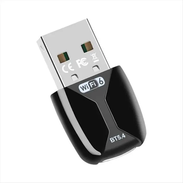 Alt view image 3 of 3 - 2 in 1 6 AX900 USB Bluetooth 5.4 Adapter Dual Band 2.4G+5GHz 900Mbps Network Card for Win10/11
