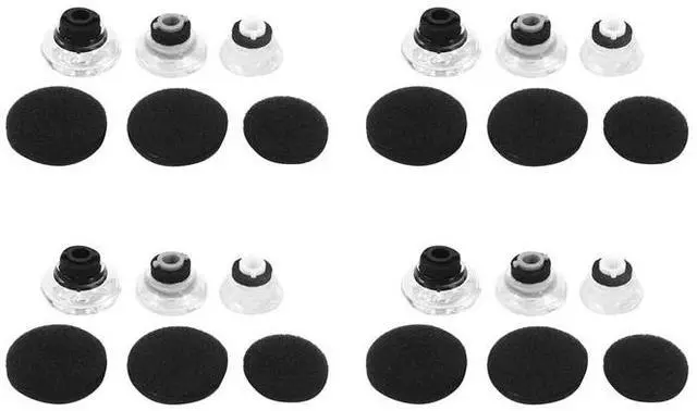 Main image of 12-Piece Large, Medium And Small Replacement Earplug Gels For Plantronics Voyager Legend Eartip Kit