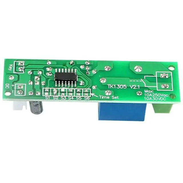 Alt view image 2 of 3 - 0 to 60 Minutes Delay Timer Relay 12V Multifunction Relay Module Normally Open Relay 10A Load MCU Control