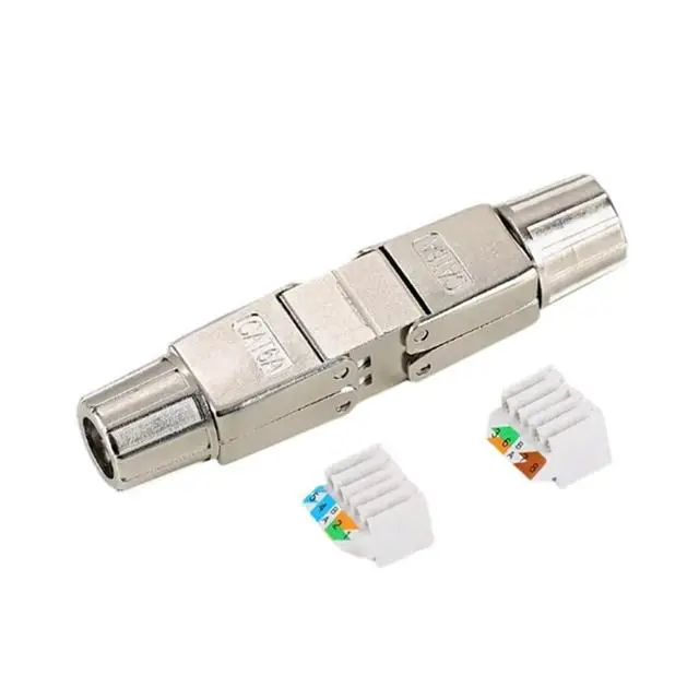 Alt view image 3 of 6 - CAT6A Network Cable Extender Adapter Ethernet RJ45 Converter Fully Shielded Module Cord Splitter Lan Expand Connector