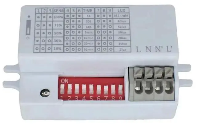 Main image of IDUD Motion Sensor Light 5.8Ghz Microwave Radar For Auto-Sensing For Hallway Hotel Corridor Lighting 110-240V