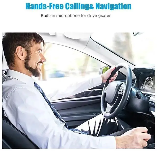 Main image of Bluetooth Receiver 5.1 Audio 3.5mm Adapter for Hands-Free Car Amplifier Speaker Headphone Bluetooth Receiver