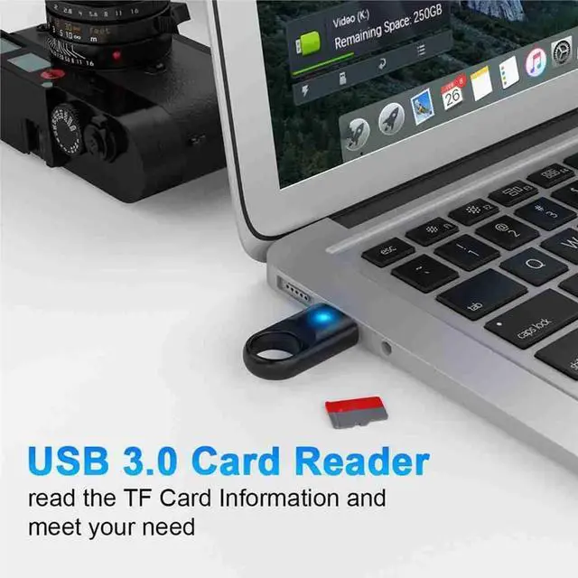 Main image of Flash Memory TF Card Reader USB3.0 Adapter for TF SD PC Laptop Driving Recorder High-Speed Card Reader Universal