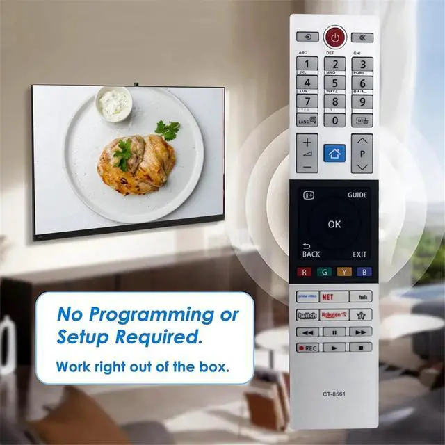 Alt view image 3 of 3 - CT-8561 Replace Remote Control for SMART LED TV Remote Control