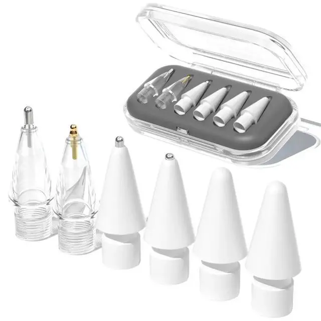 Alt view image 3 of 6 - Replacement Tips for Pro USB-C 2nd 1st Gen,Wear- Mixed Metal Tips for Pencil Drawing Writing