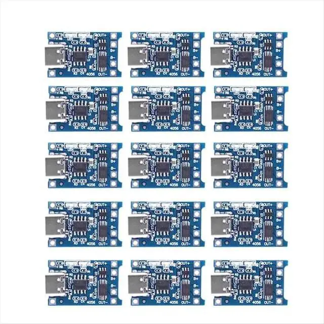Alt view image 3 of 3 - 15Pcs Type-C Lithium Charger Module 5V 1A Charging Board with Dual Protection Functions for DIY Projects