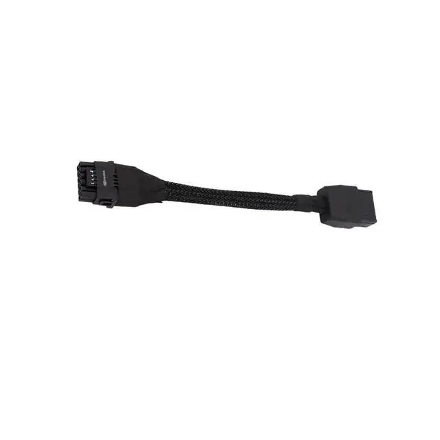 Alt view image 2 of 3 - Graphics Card 8Pin to 12+4Pin GPU Power Supply Cable 8Pin to 12VHPWR 16Pin GPU Sleeved Power Cable for RTX4090 RTX4080