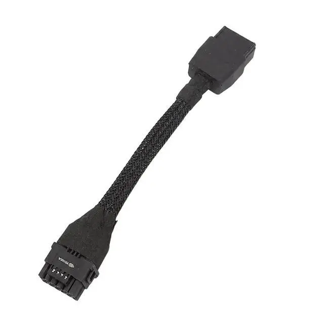 Alt view image 3 of 3 - Graphics Card 8Pin to 12+4Pin GPU Power Supply Cable 8Pin to 12VHPWR 16Pin GPU Sleeved Power Cable for RTX4090 RTX4080
