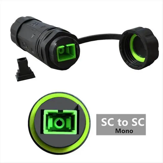 Alt view image 3 of 3 - IP68 Waterproof Fiber Optical Adapter High- SC to LC Extension Connector LC Extend Coupler Adapter SC Single Core