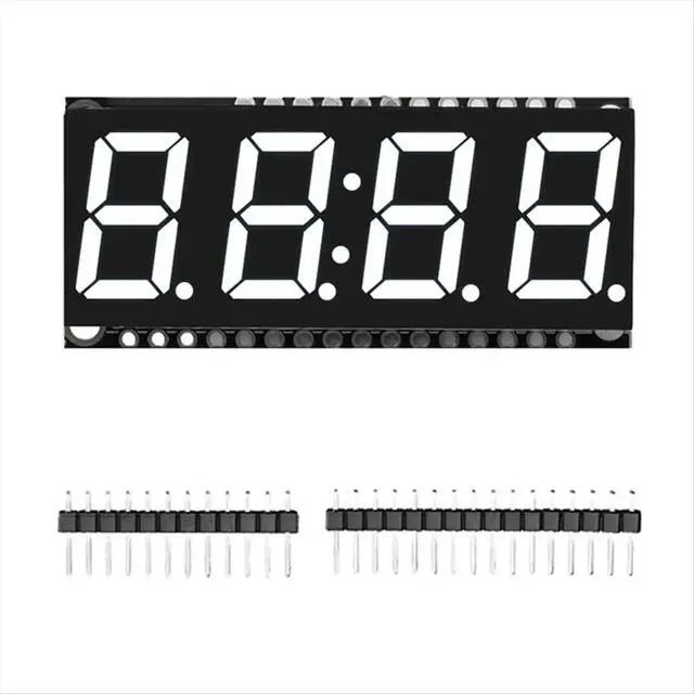 Alt view image 2 of 3 - HT16K33 LED Display Module 4 Digit 7 Segment 0.56 Inch Time Clock Indicator Tube Module White