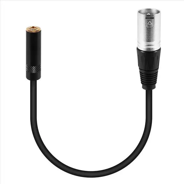 Alt view image 2 of 3 - 0. Wire 3 Pin Xlr Male to 3.5Mm Female Audio Connector Stereo Microphone Adapter