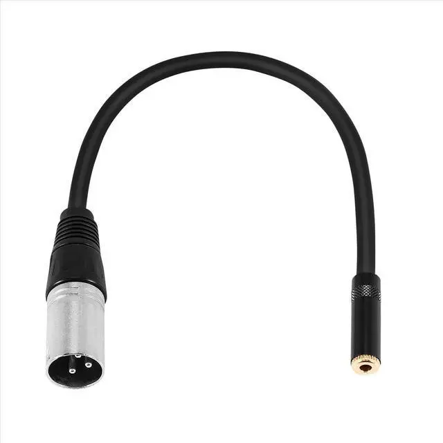 Alt view image 3 of 3 - 0. Wire 3 Pin Xlr Male to 3.5Mm Female Audio Connector Stereo Microphone Adapter
