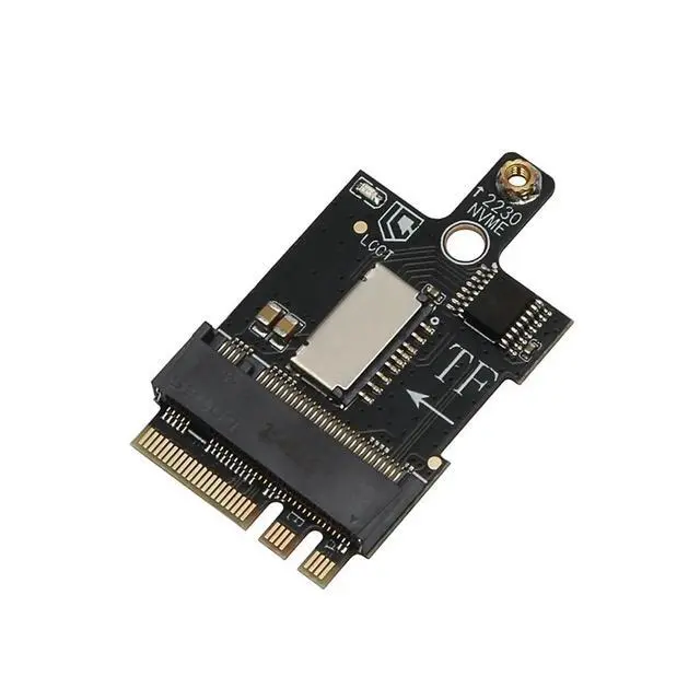 Alt view image 2 of 3 - M.2 Network Card A+E Key to 2230 KEY-M NVME Hard Drive M.2 SSD Adapter Card for Mini PC