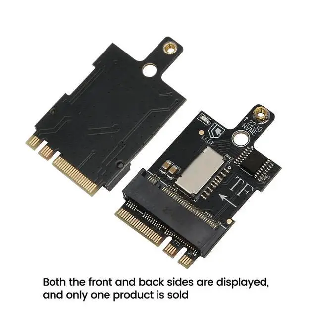 Alt view image 3 of 3 - M.2 Network Card A+E Key to 2230 KEY-M NVME Hard Drive M.2 SSD Adapter Card for Mini PC