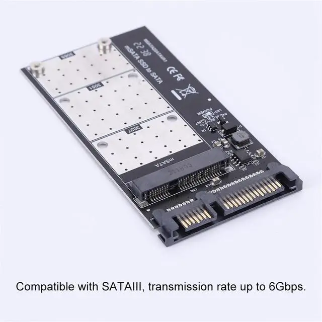 Main image of SSD to Adapter Converter Card Up to 6Gps M.2 MSATA SSD to 2.5 Adapter for Laptop Desktop