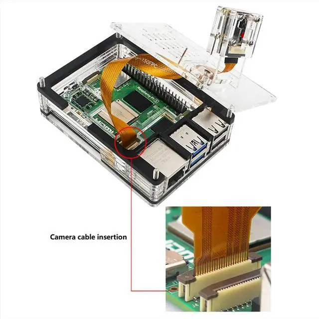 Main image of 9 Layers Acrylic Case for 5 Compatible with for 5 Active Cooler