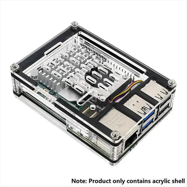 Alt view image 3 of 3 - 9 Layers Acrylic Case for 5 Compatible with for 5 Active Cooler