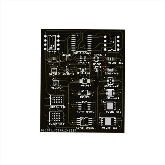 Alt view image 2 of 3 - T22 Burning Seat 22-in-1 Chip BIOS Reader/Writer Adapter Board WSON8 QFN8 Test Seat 4 X 4 ROM Errom