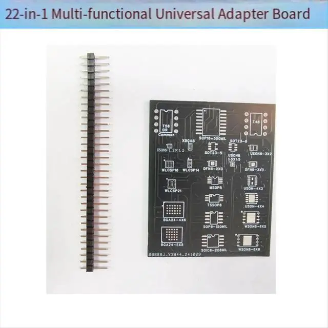 Alt view image 3 of 3 - T22 Burning Seat 22-in-1 Chip BIOS Reader/Writer Adapter Board WSON8 QFN8 Test Seat 4 X 4 ROM Errom