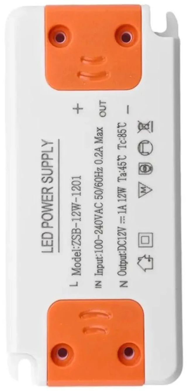 Alt view image 2 of 3 - DC 12V LED Driver Thin Constant Voltage Drive Power Supply 12W Input Suitable for Various LED Lamps