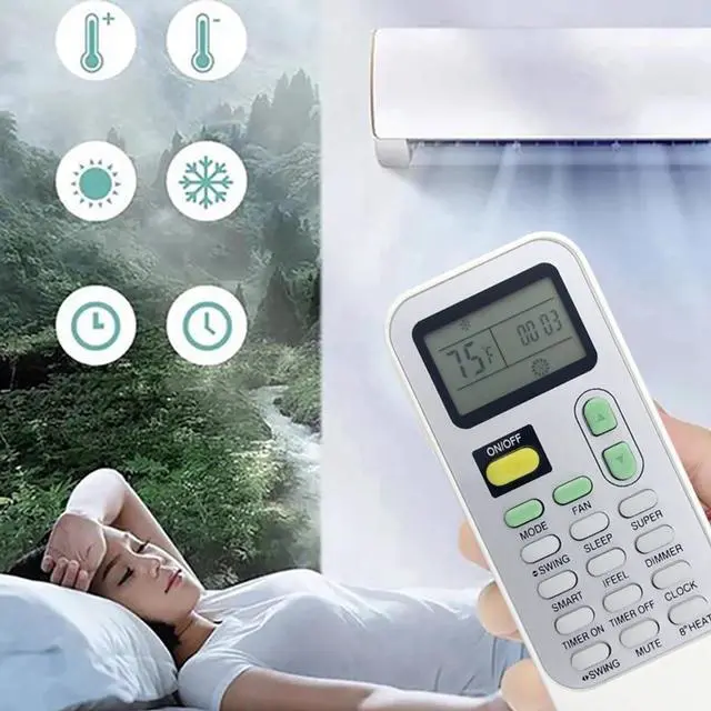 Alt view image 2 of 3 - Replace A/C Remote Control for DG11J1-72 Air Conditioner Remote Control