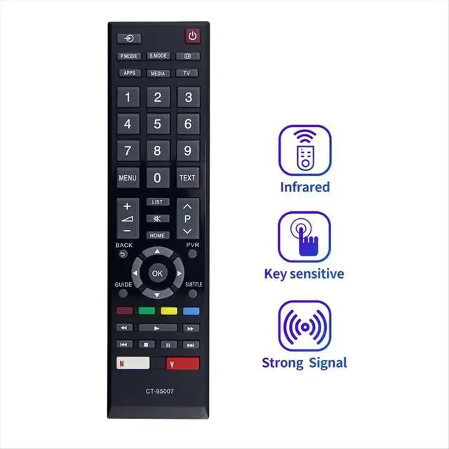 Alt view image 2 of 3 - Remote Control CT-95007 Replacement for LED Smart TV 43S3965 43L5995EV 32L5995 43L5997EV 43E5603EXT 49L5995