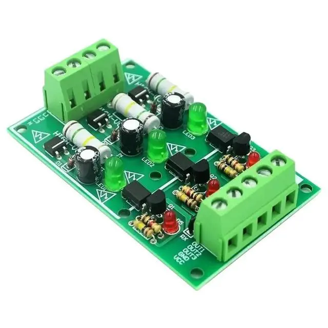 Alt view image 3 of 3 - 3 Channel AC 220V Optocoupler Module AC Alternating Current Detect Module 3-5V or PLC 24V Level Power for PLC MCU