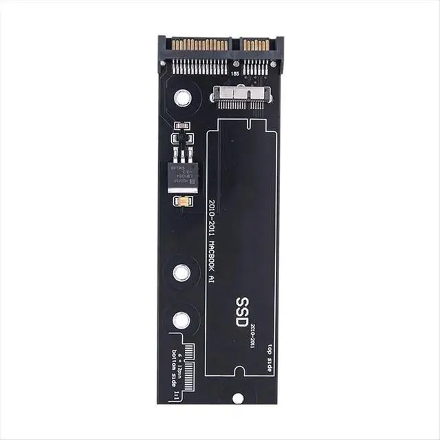 Alt view image 2 of 3 - SSD to SATA Converter Card for 2010 2011 for Air 6+12 Pin A1369 A1370 A1375 A1377 Black