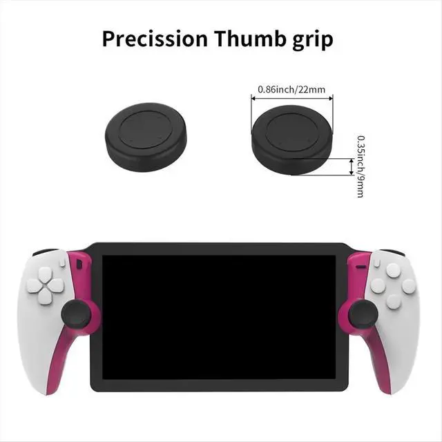 Alt view image 3 of 3 - Handheld Case for Portal Handheld Replaceable Decor Strip Protective Case with 2 Rocker Caps Handheld Accessory,D