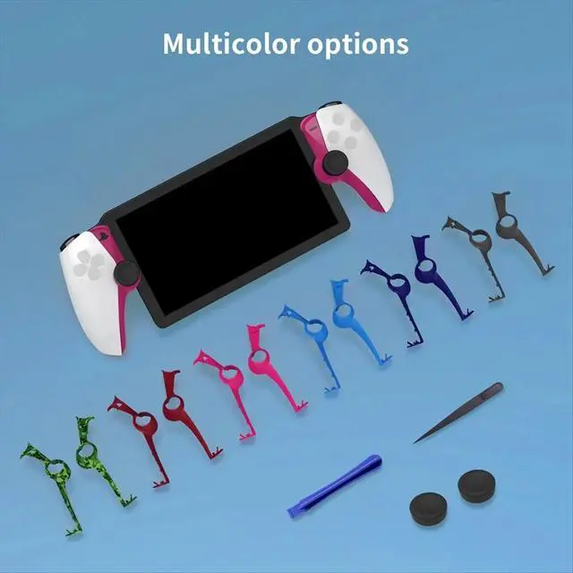 Alt view image 2 of 3 - Handheld Case for Portal Handheld Replaceable Decor Strip Protective Case with 2 Rocker Caps Handheld Accessory,D