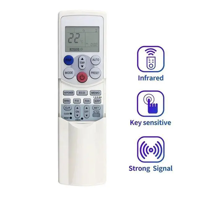 Alt view image 2 of 3 - Replace A/C Remote Control for WH-H01JE Air Conditioner Remote Control