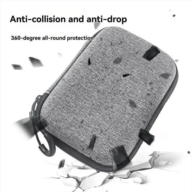 Alt view image 3 of 3 - Hard Case for NotePin AI Voice Recorder for Recorder, Magnetic Pin, Clip, Dock, Wristband & Cable (Case Only)