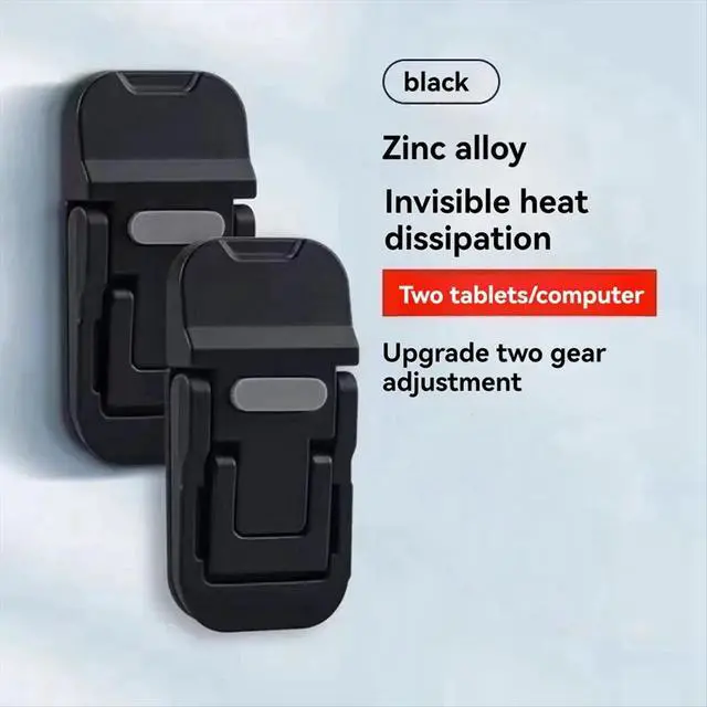 Alt view image 3 of 3 - Mini Laptop Stand Foldable Laptop Cooling Pad Laptop Keyboard Lift Stand Adjustable Support Feet B