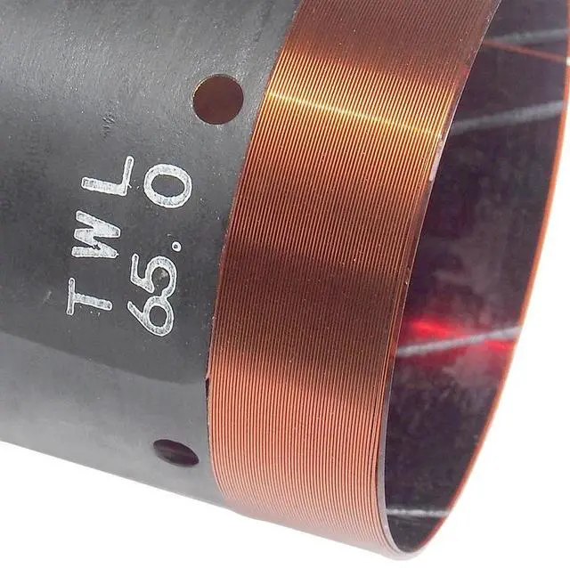 Alt view image 3 of 3 - 65mm Speaker Woofer Voice Coil 600W Peak Home Theater Bass Repair Parts With Round Copper Wire Kapton Former