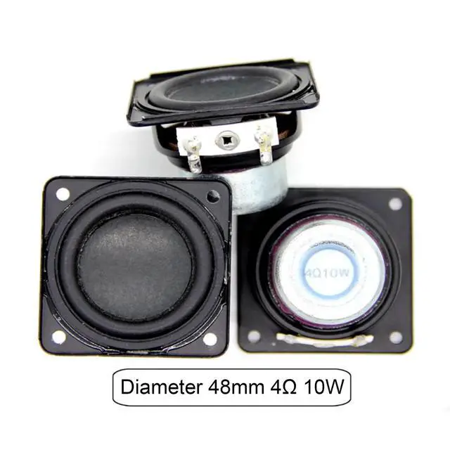 Alt view image 3 of 3 - 1.8 Inch Audio Speaker 4 10W 48mm Bass Multimedia Loudspeaker DIY Sound Mini Speaker with Mounting Hole