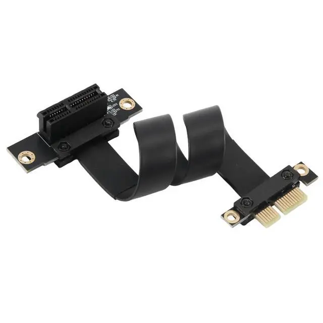 Alt view image 2 of 3 - PCIE PCI Riser PCI-E Express Riser Card PCIE X1 Extension Cable for Motherboard Extender Converter Adapter Cable 20cm