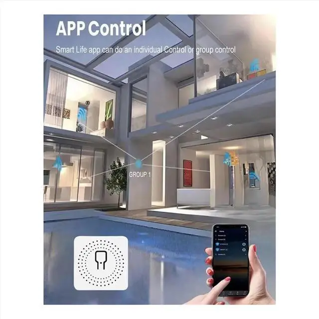 Main image of 16A Mini DIY Light Switches Module 2-Way Control Work for Tuya Smart Life Home
