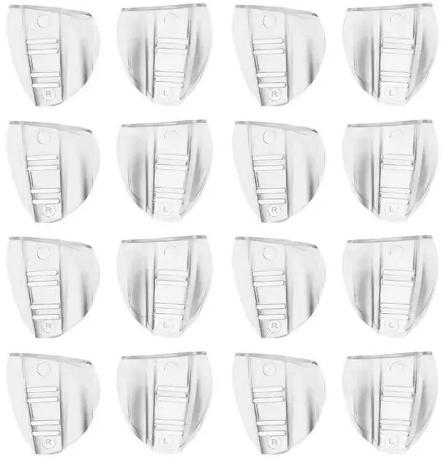 Main image of 8 Pairs Safety Eye Glasses Side, Slip On Clear Side Shield For Safety Glasses- Fits Most Eyeglasses(M-L)