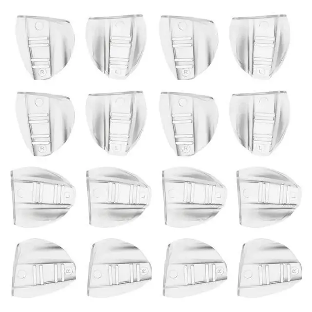 Alt view image 3 of 3 - 8 Pairs Safety Eye Glasses Side, Slip On Clear Side Shield For Safety Glasses- Fits Most Eyeglasses(M-L)